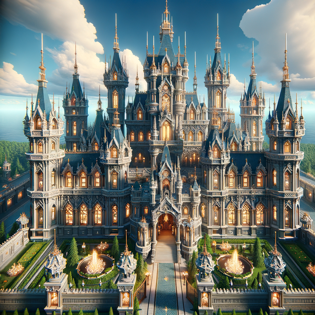 Be creative and give me a bloxburg luxury castle