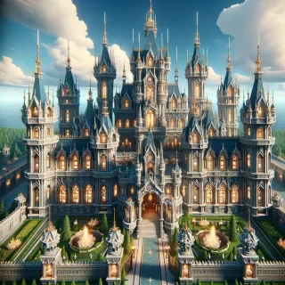 Be creative and give me a bloxburg luxury castle